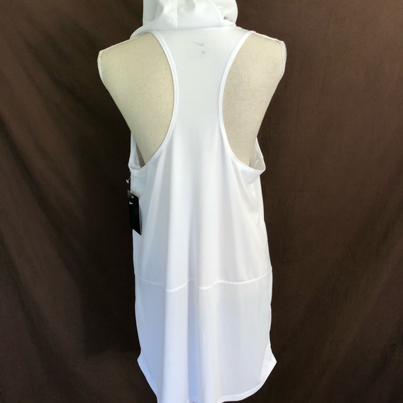 Nike Hooded Racerback V Neck Cover Up Dress L - Picture 6 of 7